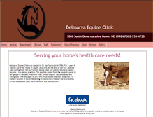 Tablet Screenshot of delmarva-equine.com
